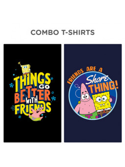 Combo Tees: Shore Thing & Better With Friends - SpongeBob SquarePants Official T-shirt
