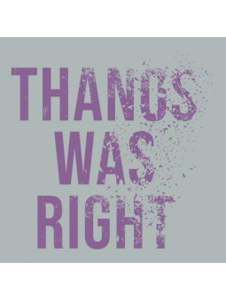 Thanos Was Right - Marvel Official T-shirt