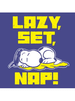 Lazy, Set, Nap! - Peanuts Official T-shirt