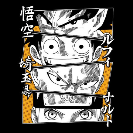 Naruto x Sharingans Anime Tshirt Combo  Styletadka
