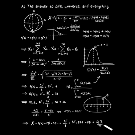 The Meaning Of Life T-Shirt | The Hitchhikers Guide to the Galaxy Tees ...