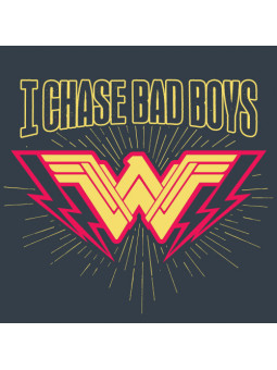 I Chase Bad Boys - Wonder Woman Official T-shirt