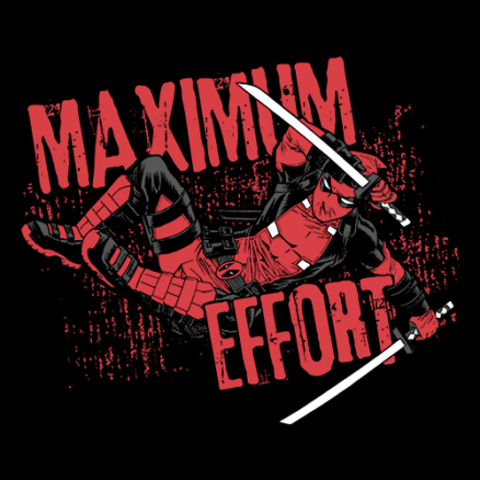 Deadpool Maximum Effort Sweatshirt Marvel Comics Merch