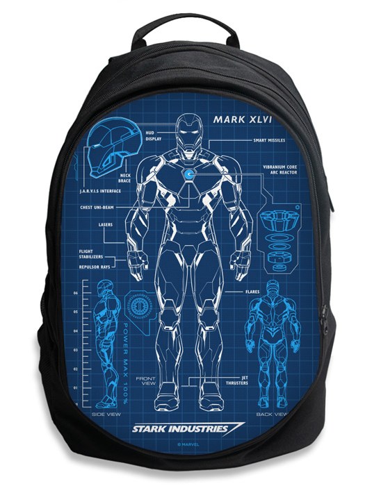 Iron Man Blueprint - Marvel Official Backpack