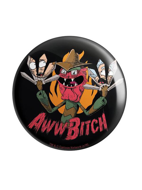 Scary Terry: Aww Bitch - Rick And Morty Official Badge