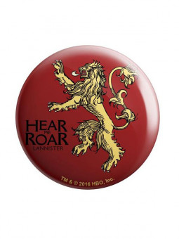 House Lannister: Hear Me Roar - Game Of Thrones Official Badge