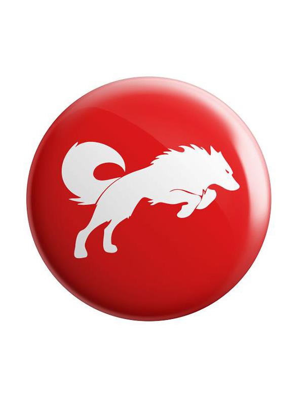 Redwolf Logo (Red) - Badge