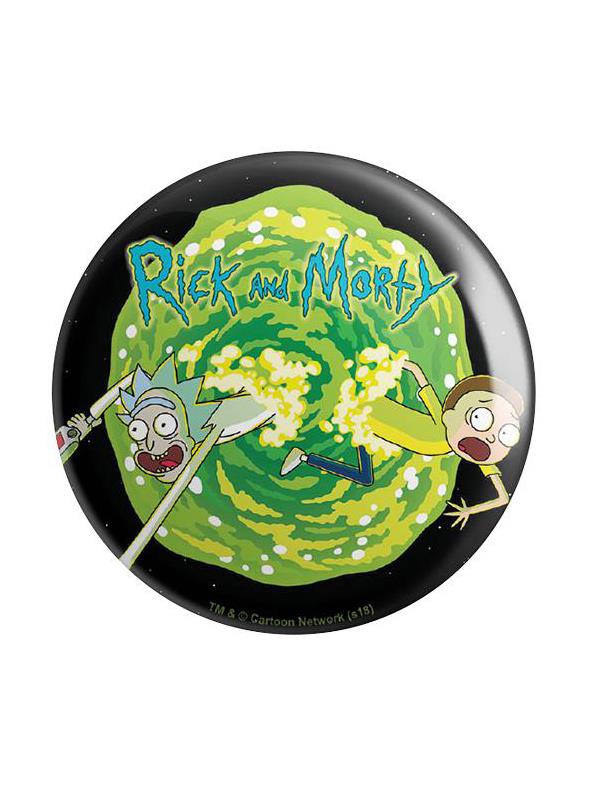 Coming Through - Rick And Morty Official Badge