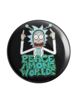 Peace Among Worlds - Rick And Morty Official Badge