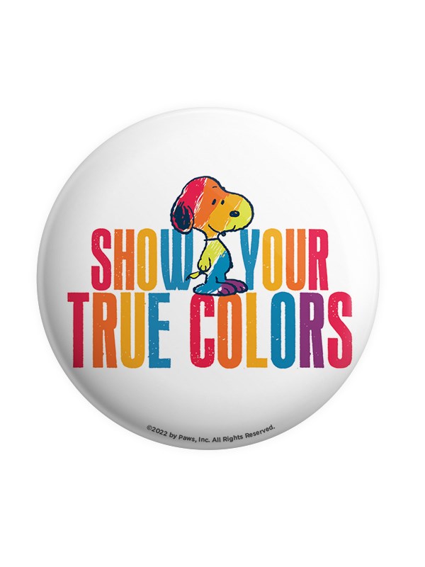 Show Your True Colors - Peanuts Official Badge