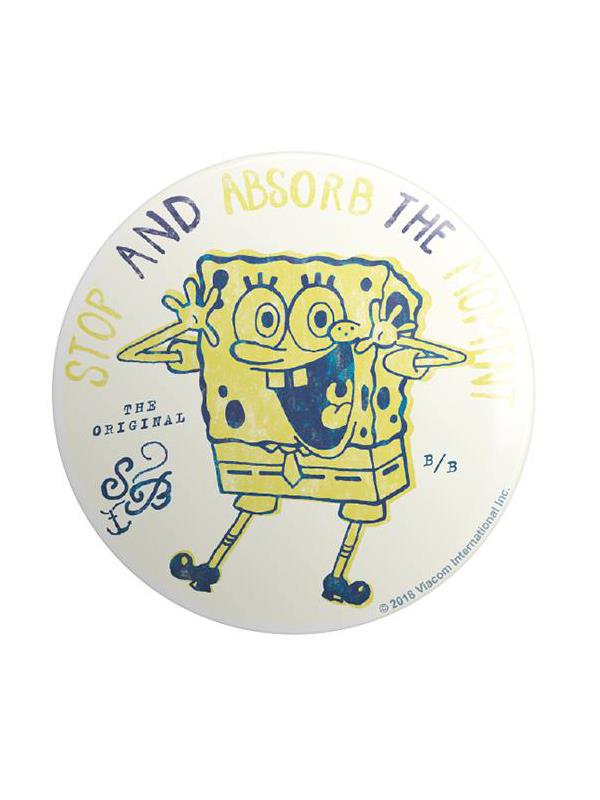 Absorb The Moment - SpongeBob SquarePants Official Badge