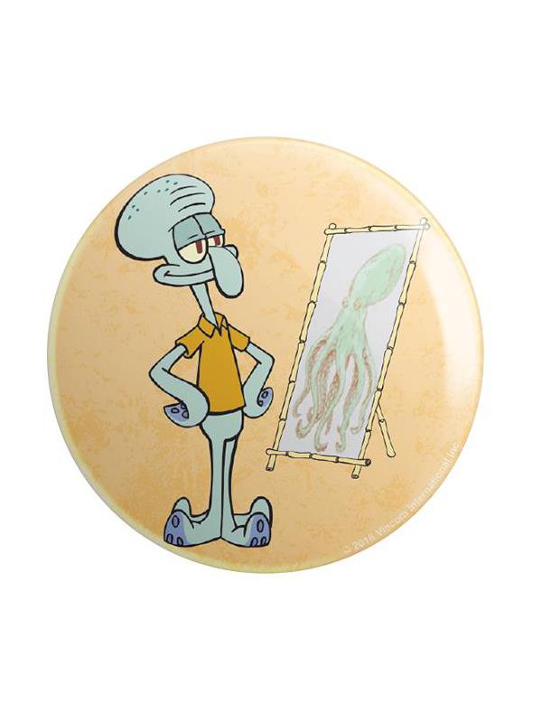 Squidward Art - SpongeBob SquarePants Official Badge
