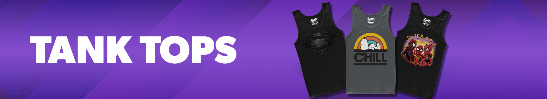 Category Banner - Sleeveless T-shirts & Tank Tops