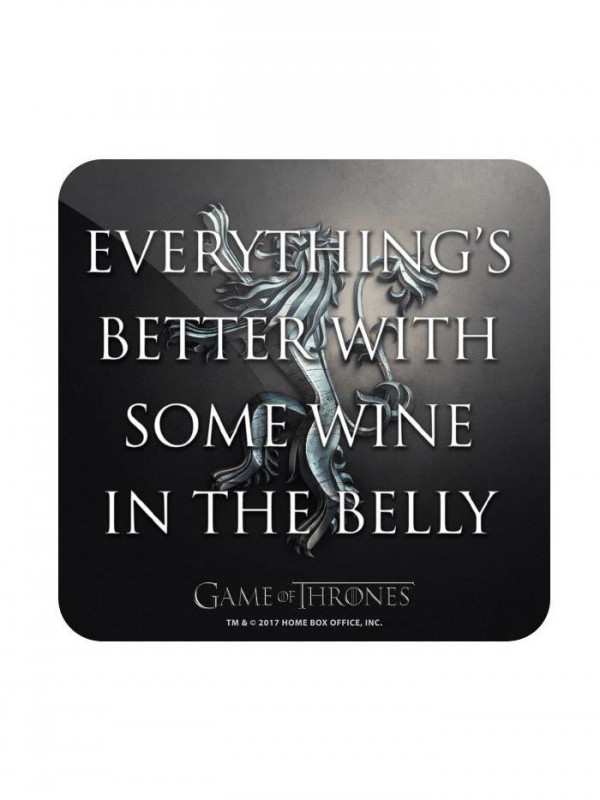 Wine In The Belly - Game Of Thrones Official Coaster