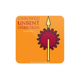 Unbowed Unbent Unbroken - Game Of Thrones Official Coaster