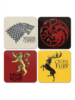 House Sigil Set - Game Of Thrones Official Coaster
