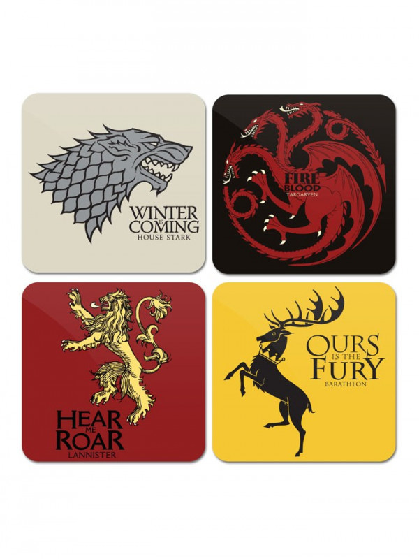 House Sigil Set - Game Of Thrones Official Coaster