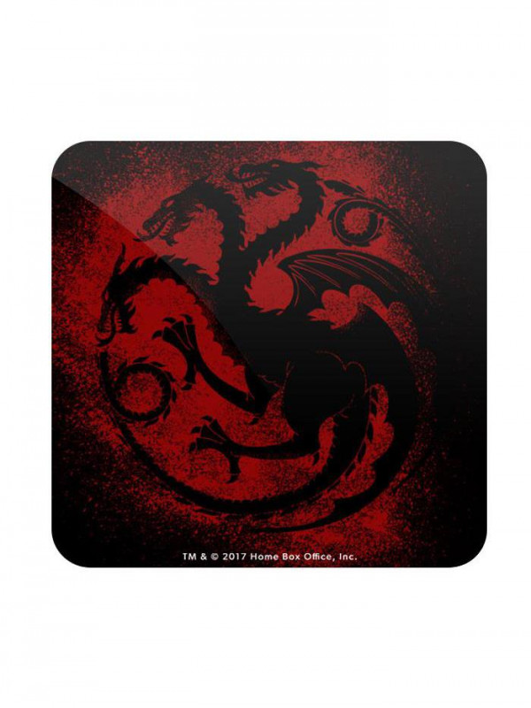 House Targaryen Sigil Splatter - Game Of Thrones Official Coaster