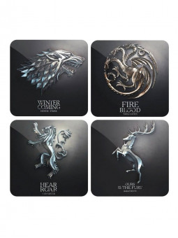 Metallic Sigil Set - Game Of Thrones Official Coasters