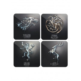 Metallic Sigil Set - Game Of Thrones Official Coasters