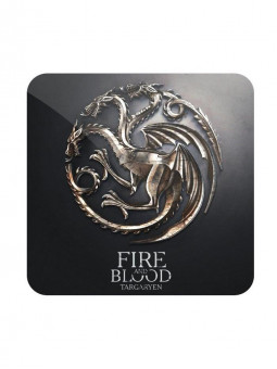 House Targaryen Metallic Sigil - Game Of Thrones Official Coaster