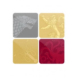 Tonal Sigil Set - Game Of Thrones Official Coasters