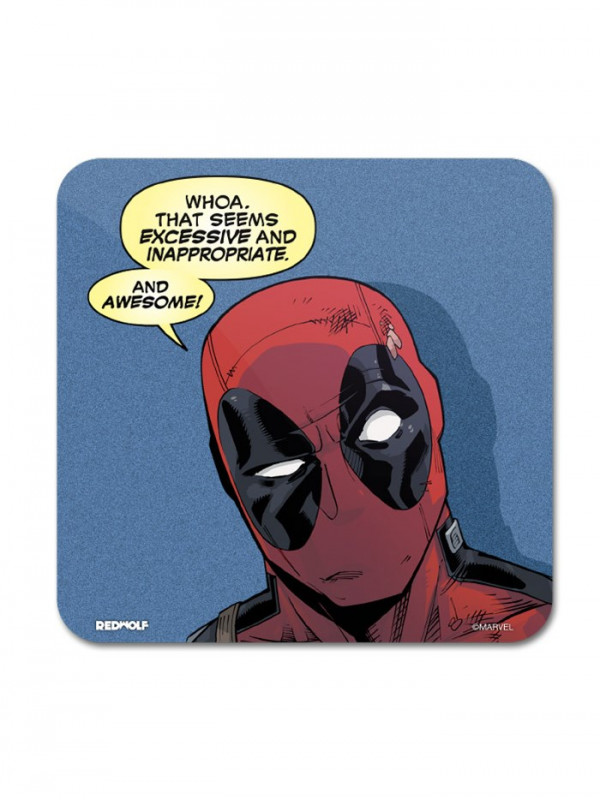Inappropriate And Awesome - Marvel Official Coaster