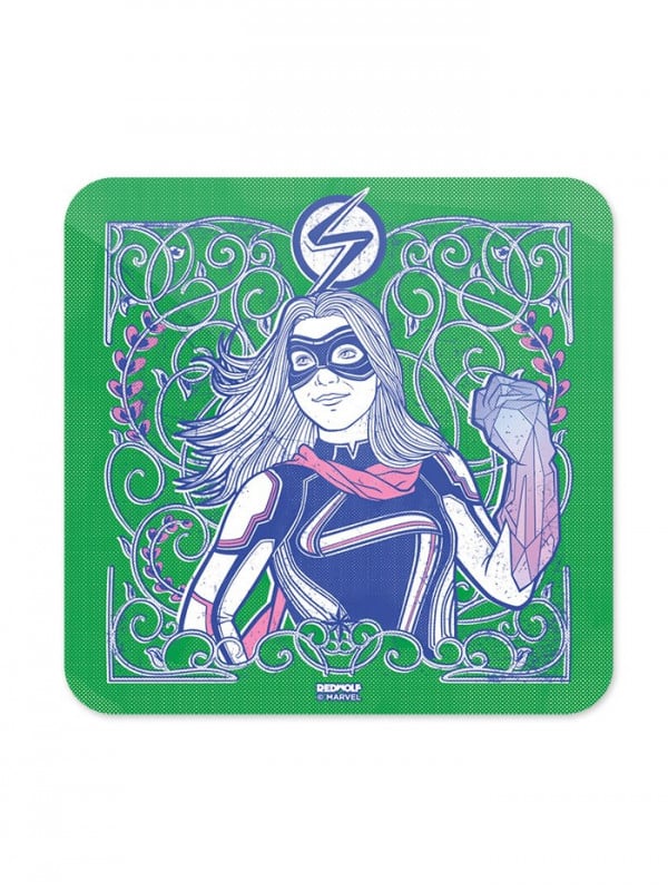 Ms. Marvel: Flower Pattern - Marvel Official Coaster