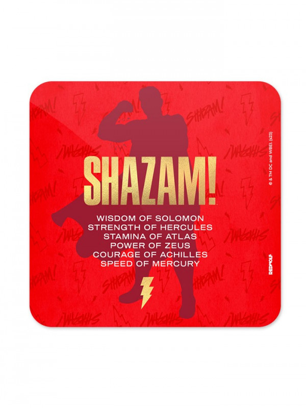 Powers Of Shazam - Shazam Official Coaster