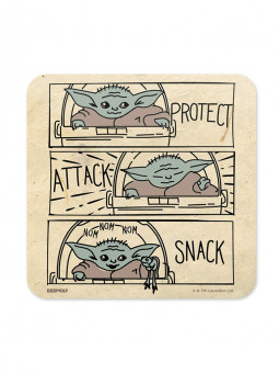 Protect, Attack, Snack - Star Wars Official Coaster