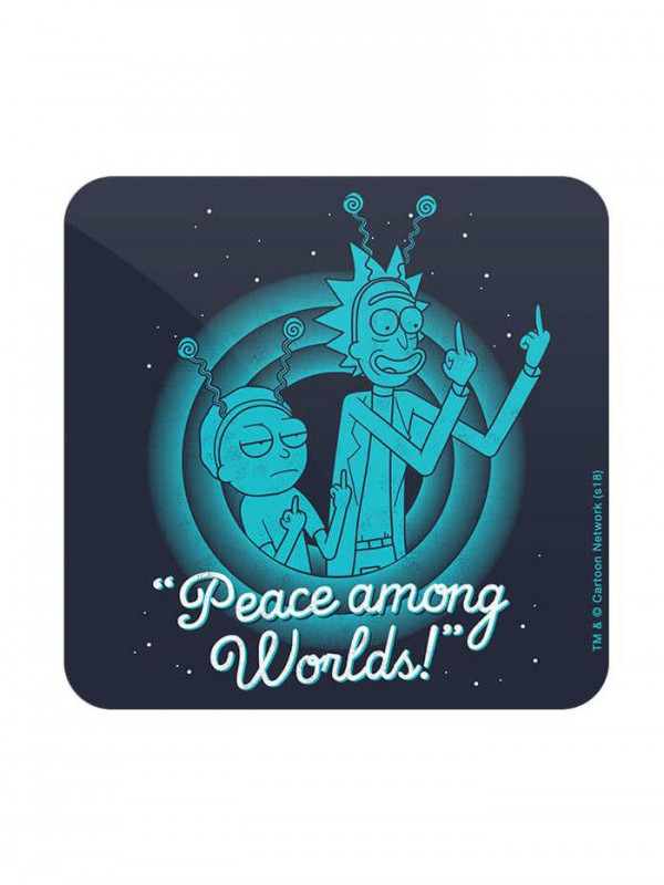 Peace Among Worlds - Rick And Morty Official Coaster