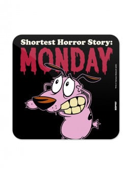 Shortest Horror Story - Courage The Cowardly Dog Official Coaster