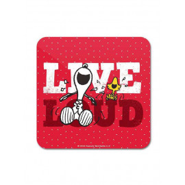 Live Loud - Peanuts Official Coaster