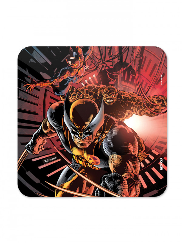 Wolverine, The Thing & Spidey - Marvel Official Coaster