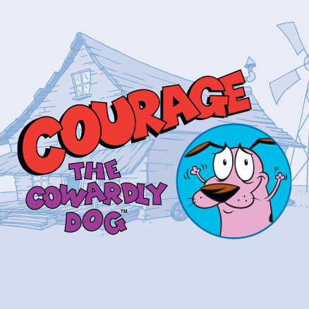 Courage The Cowardly Dog Stickers