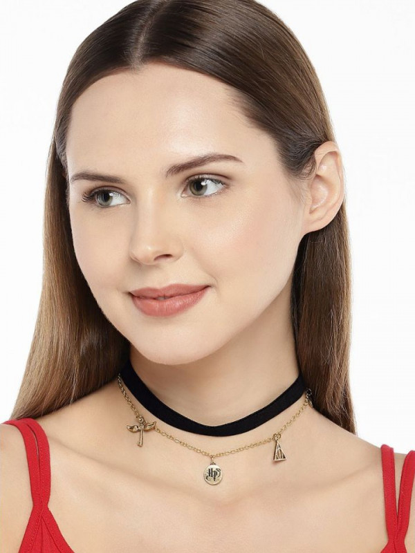 Black Heart Charm Choker Necklace – In Control Clothing