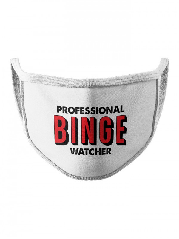 Professional Binge Watcher - Face Mask