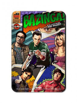 Bazinga Comic - The Big Bang Theory Official Fridge Magnet