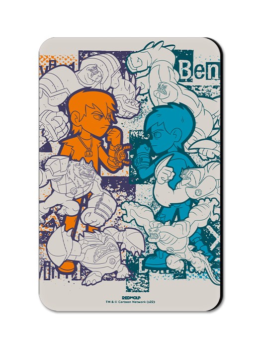 Ben vs Kevin - Ben 10 Official Fridge Magnet