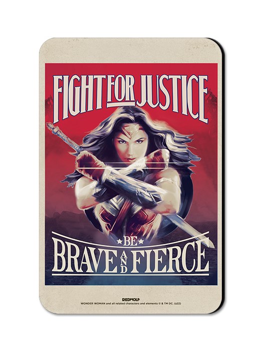 Fight For Justice - Wonder Woman Official Fridge Magnet