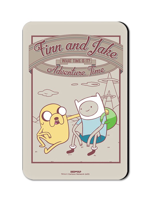 Finn And Jake - Adventure Time Official Fridge Magnet