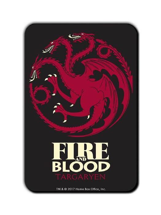 Fire and Blood - Game Of Thrones Official Fridge Magnet