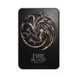 House Targaryen Metallic Sigil - Game Of Thrones Official Fridge Magnet