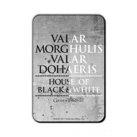 Valar Morghulis - Game Of Thrones Official Fridge Magnet