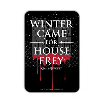 Winter Came For House Frey - Game Of Thrones Official Fridge Magnet