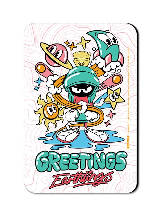 Greetings Earthlings - Looney Tunes Official Fridge Magnet