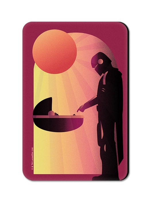 Mando And The Child - Star Wars Official Fridge Magnet