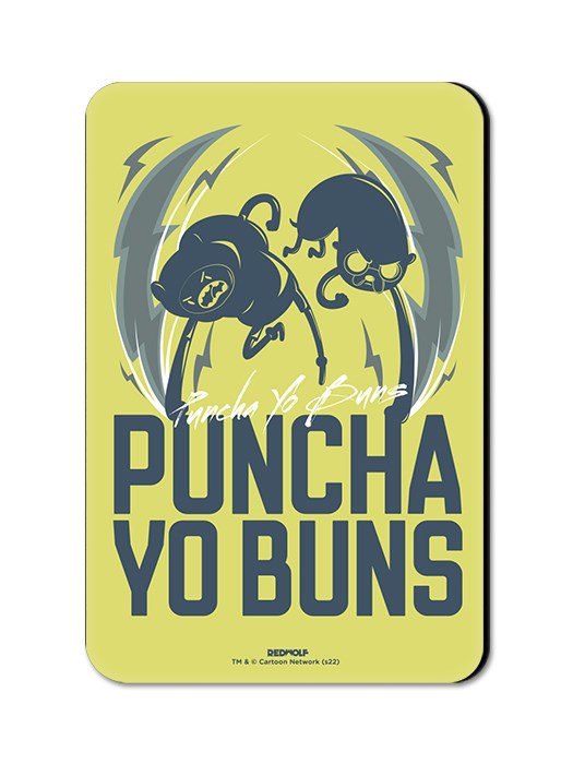 Puncha Yo Buns - Adventure Time Official Fridge Magnet