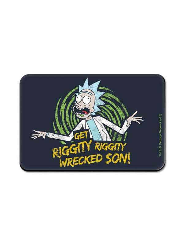 Get Wrecked - Rick And Morty Official Fridge Magnet
