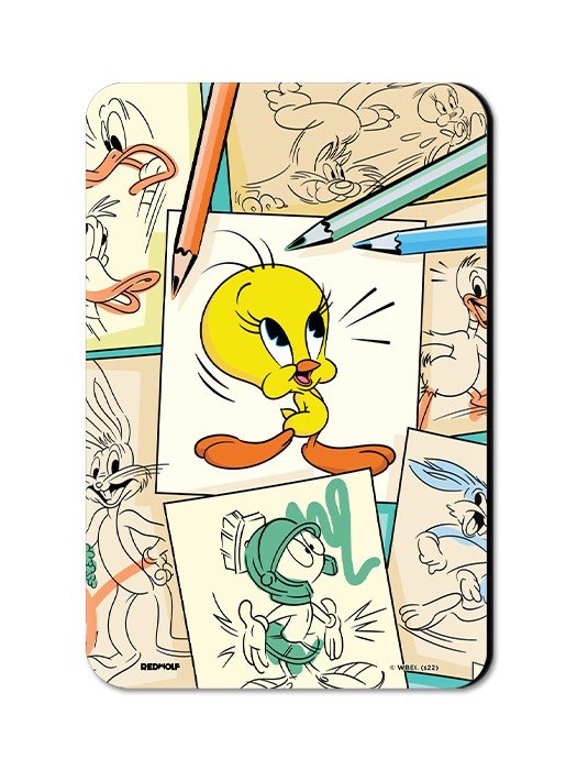 Sketchy Tweety - Looney Tunes Official Fridge Magnet